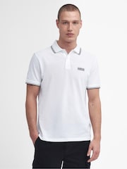 Barbour® International Evan Tipped 100% Cotton Polo Shirt - Image 1 of 6