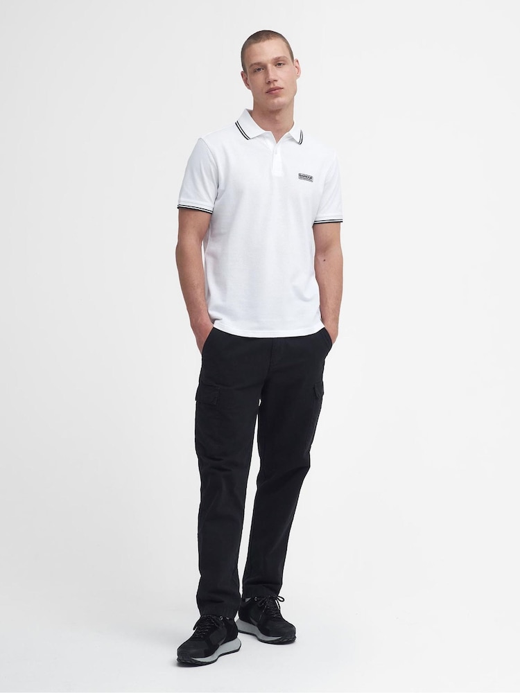 Barbour® International Evan Tipped 100% Cotton Polo Shirt - Image 2 of 6