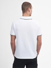 Barbour® International Evan Tipped 100% Cotton Polo Shirt - Image 3 of 6