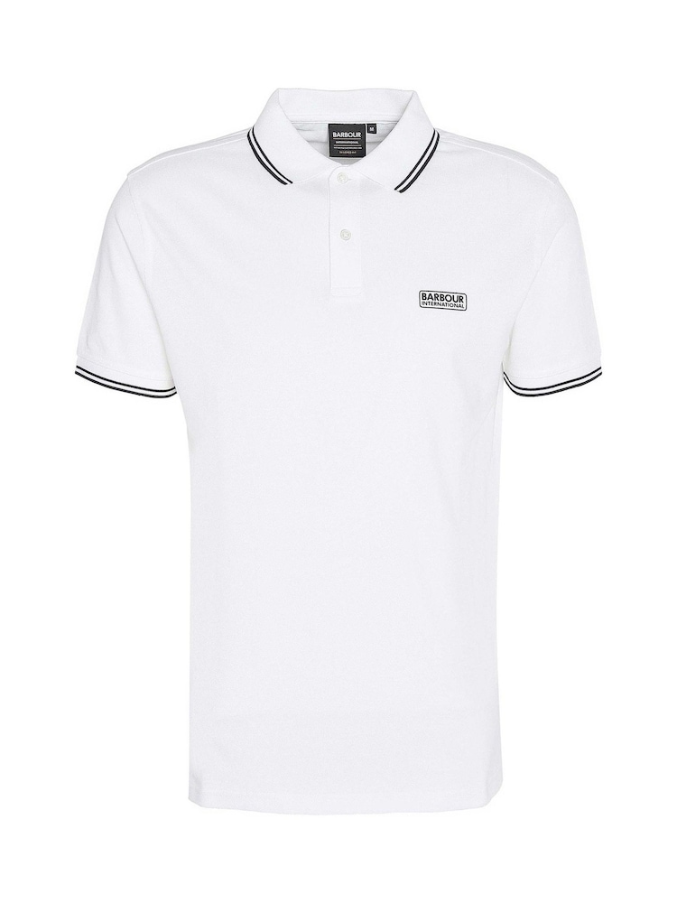 Barbour® International Evan Tipped 100% Cotton Polo Shirt - Image 6 of 6