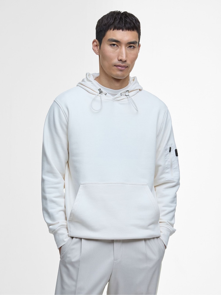 Barbour® International Ewan White Hoodie - Image 1 of 5