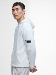 Barbour® International Ewan White Hoodie - Image 3 of 5