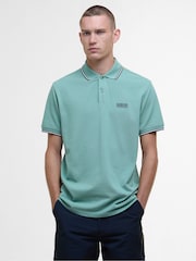 Barbour® International Evan Tipped 100% Cotton Polo Shirt - Image 1 of 5