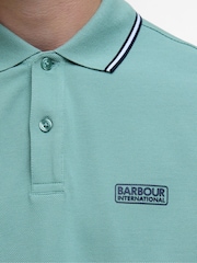 Barbour® International Evan Tipped 100% Cotton Polo Shirt - Image 4 of 5