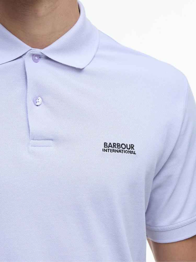 Barbour® International Lightweight Pique Essential Polo Shirt - Image 4 of 5