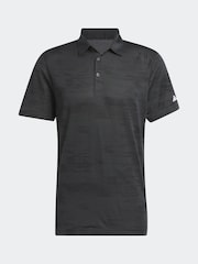 adidas Golf Ultimate365 Textured Stripe Grey/Black Polo Shirt - Image 8 of 8