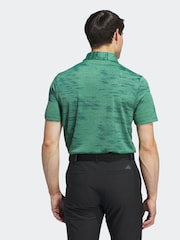 adidas Golf Ultimate365 Textured Stripe Grey/Black Polo Shirt - Image 5 of 10
