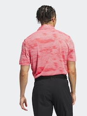 adidas Golf Ultimate365 Textured Stripe Grey/Black Polo Shirt - Image 2 of 8