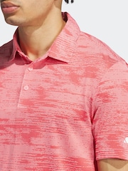adidas Golf Ultimate365 Textured Stripe Grey/Black Polo Shirt - Image 6 of 8