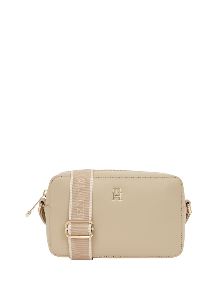 Tommy Hilfiger Monotype Brown Camera Bag - Image 1 of 4 Tommy Hilfiger Monotype Brown Camera Bag - Image 1 of 4