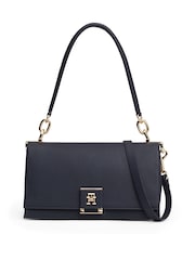 Tommy Hilfiger Blue Tommy Hilfiger Medium Heritage Cross-Over Brown Bag - Image 1 of 5