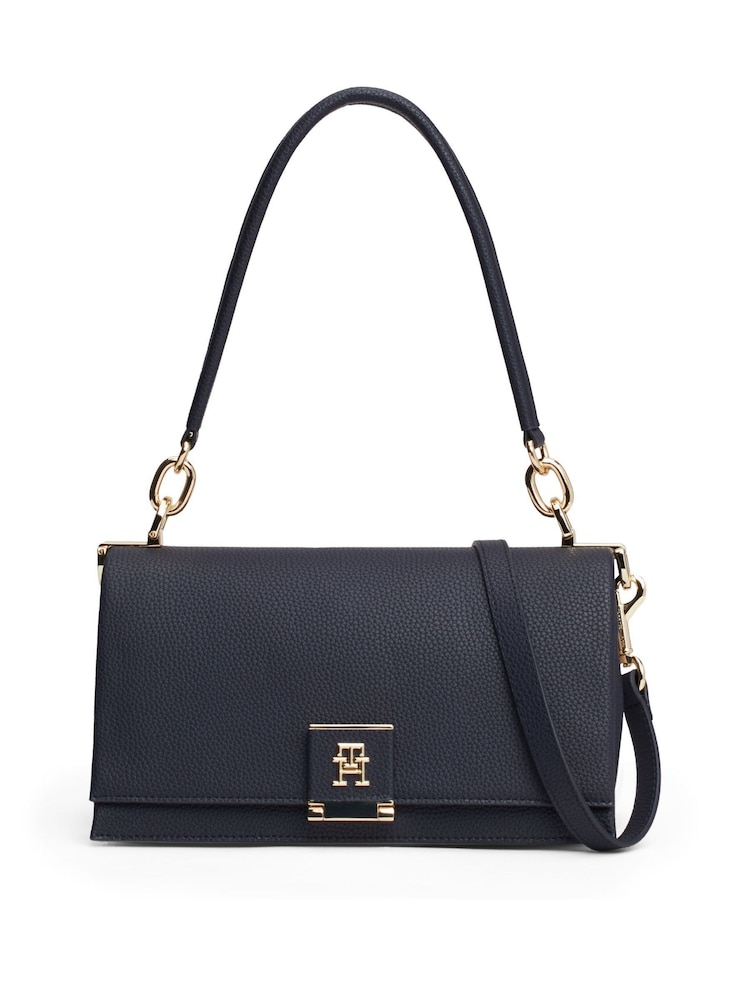 Tommy Hilfiger Blue Tommy Hilfiger Medium Heritage Cross-Over Brown Bag - Image 1 of 5