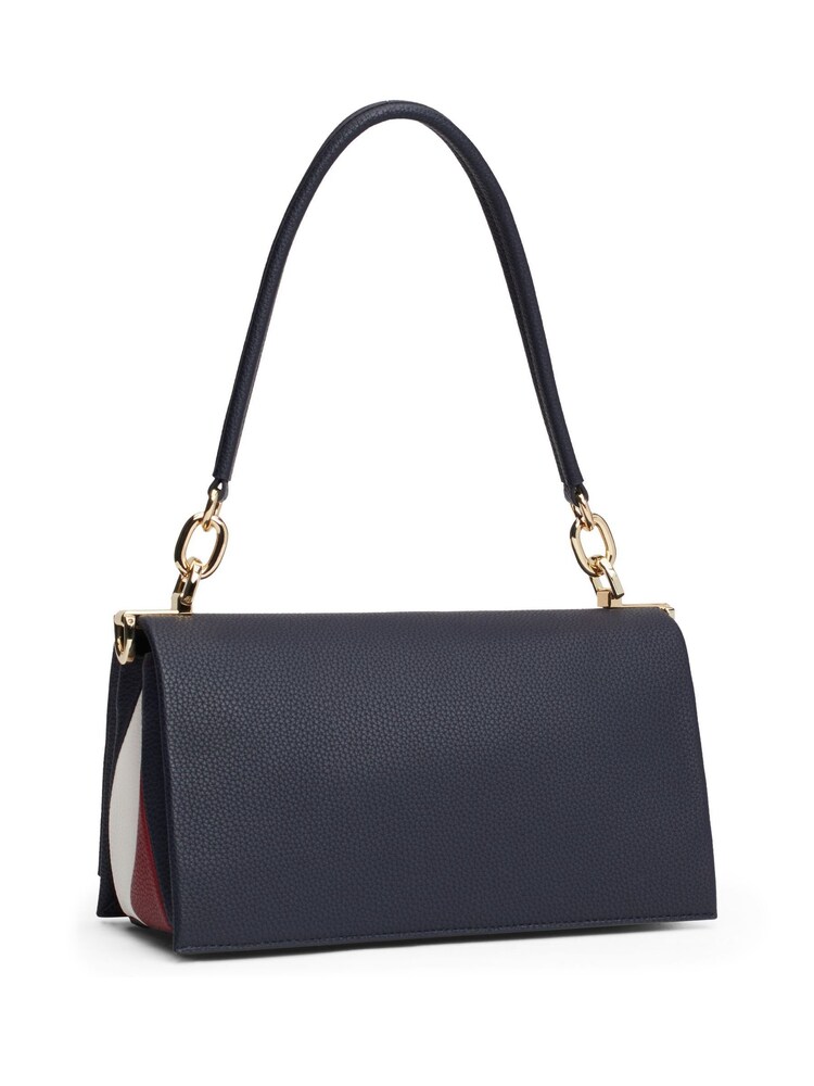 Tommy Hilfiger Blue Tommy Hilfiger Medium Heritage Cross-Over Brown Bag - Image 2 of 5