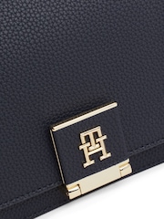 Tommy Hilfiger Blue Tommy Hilfiger Medium Heritage Cross-Over Brown Bag - Image 4 of 5