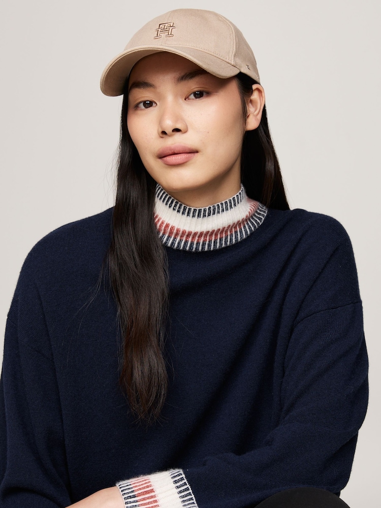 Tommy Hilfiger Brown Naval 100% Cotton Cap - Image 5 of 5