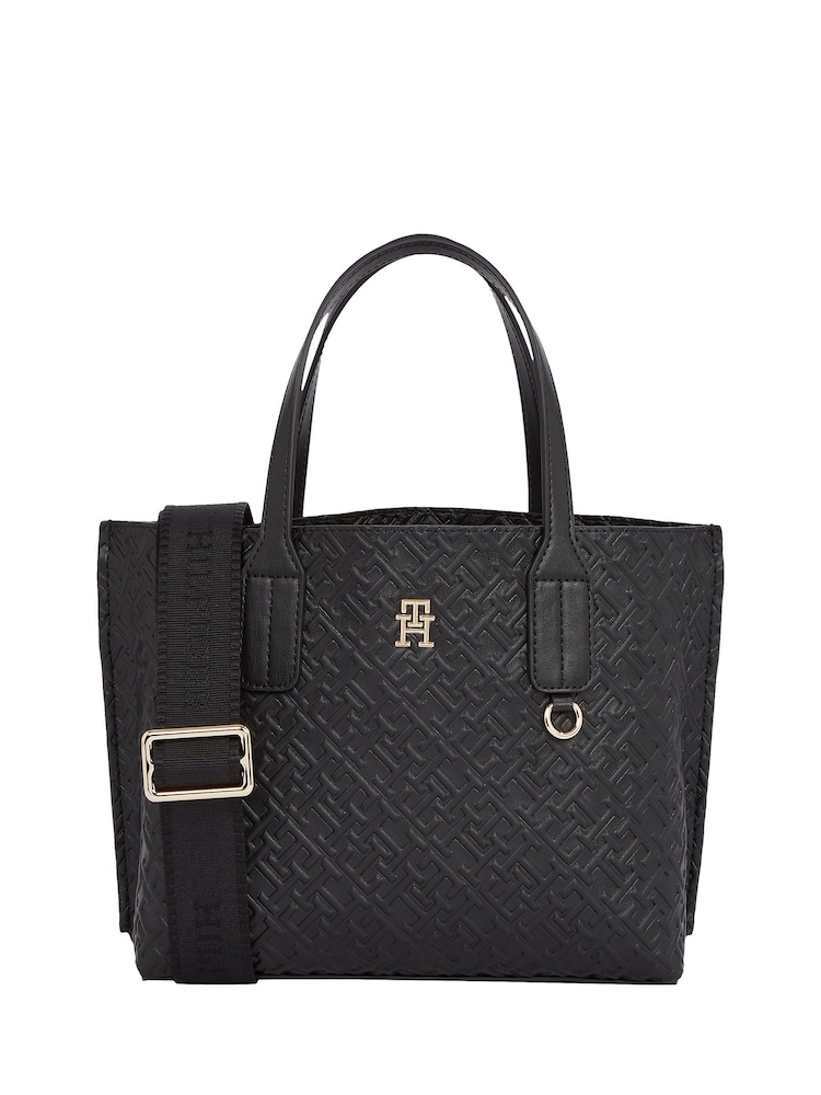 Tommy Hilfiger Small Distinct Black Tote - Image 1 of 4
