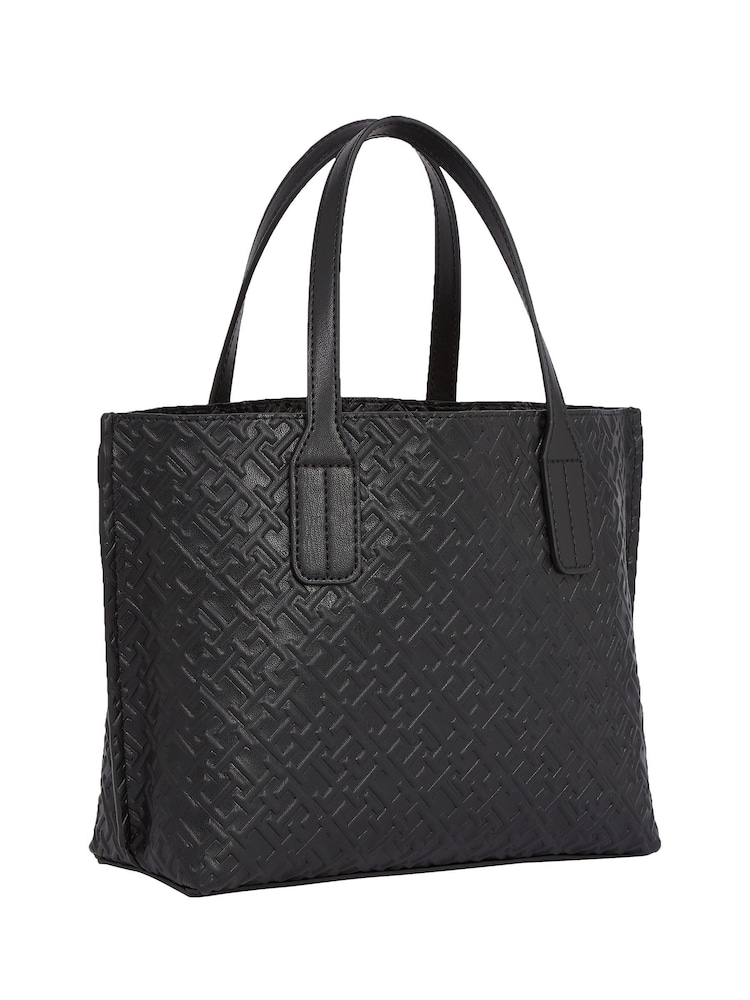 Tommy Hilfiger Small Distinct Black Tote - Image 2 of 4