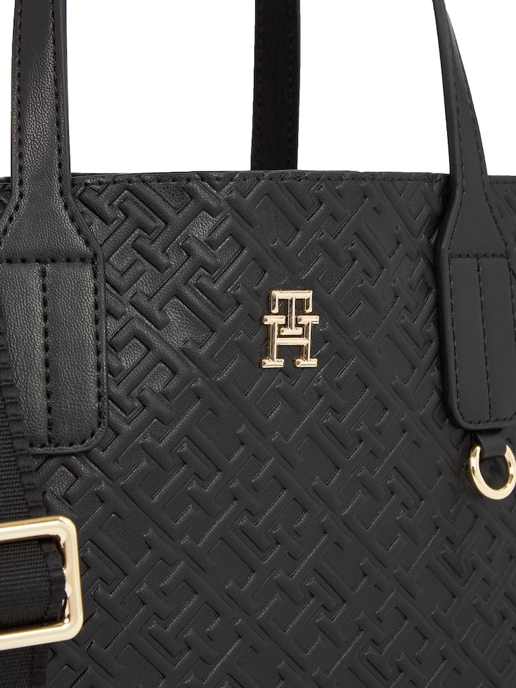 Tommy Hilfiger Small Distinct Black Tote - Image 4 of 4