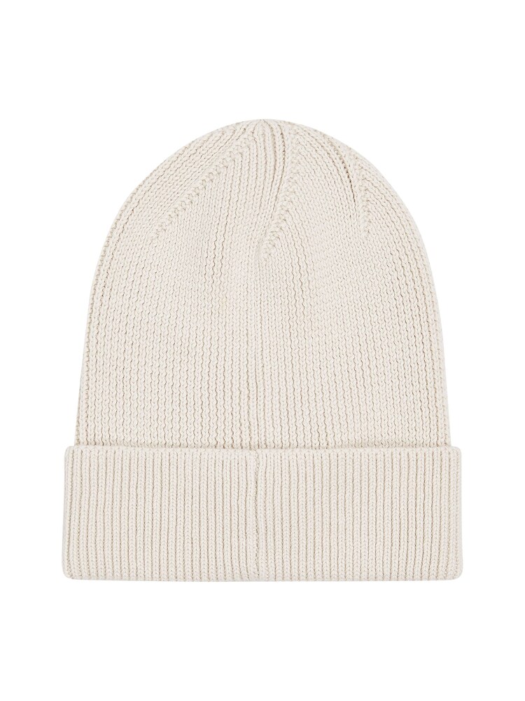 Tommy Hilfiger Cream Elongated Flag Beanie - Image 2 of 2