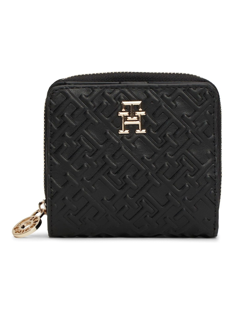 Tommy Hilfiger Medium Distinct Zip Around Black Wallet - Image 1 of 3 Tommy Hilfiger Medium Distinct Zip Around Black Wallet - Image 1 of 3
