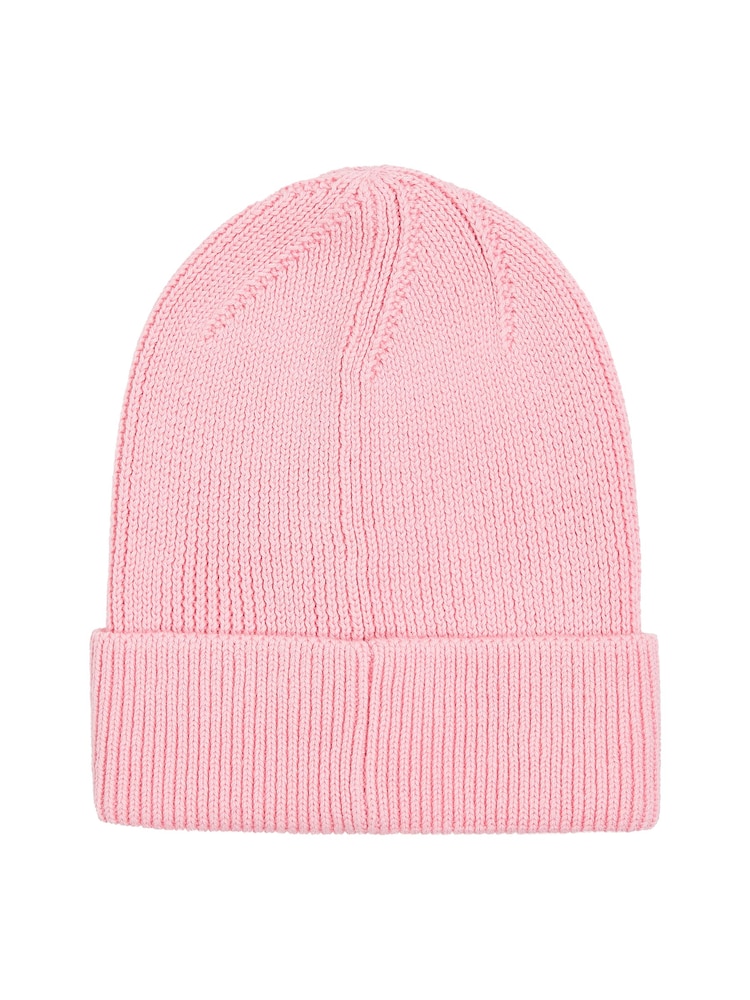 Tommy Hilfiger Pink Elongated Flag Beanie - Image 2 of 3