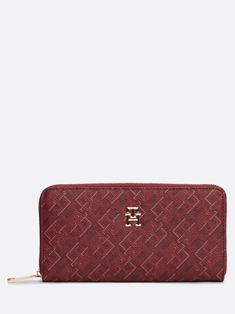 Tommy Hilfiger Red Large Gifting Zip Around Wallet - Image 1 of 4