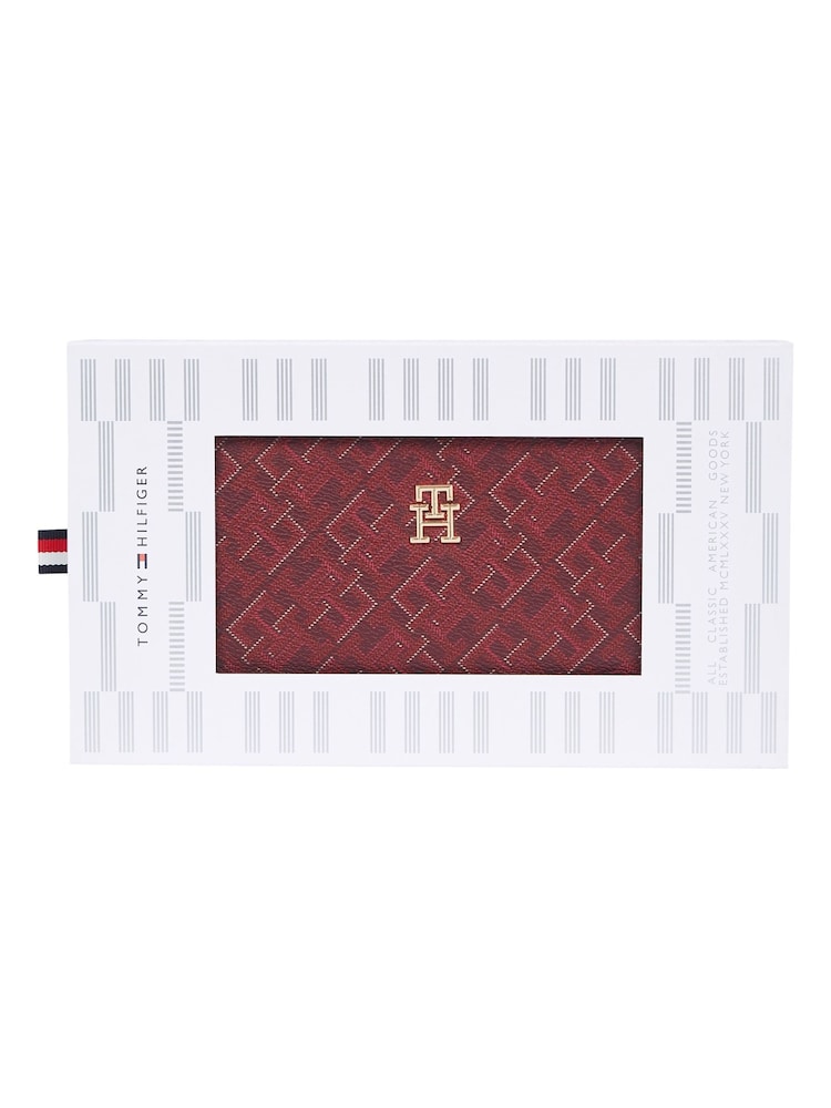 Tommy Hilfiger Red Large Gifting Zip Around Wallet - Image 4 of 4