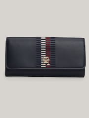 أزرق - محفظة كبيرة أنيقة بقلاب من Tommy Hilfiger - صورة 1 من 4