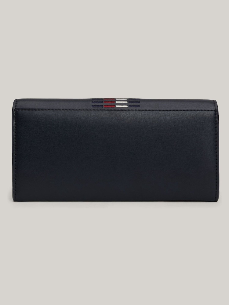Tommy Hilfiger Blue Chic Large Flap Wallet - Image 2 of 4 Tommy Hilfiger Blue Chic Large Flap Wallet - Image 2 of 4