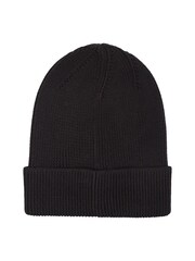 Tommy Hilfiger Black Elongated Flag Beanie - Image 2 of 4