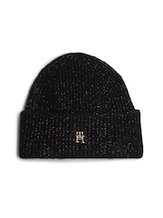 Tommy Hilfiger Luxe Black Beanie - Image 1 of 4