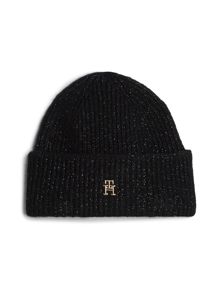 Tommy Hilfiger Luxe Black Beanie - Image 1 of 4
