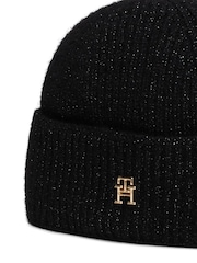 Tommy Hilfiger Luxe Black Beanie - Image 3 of 4