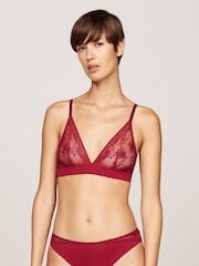 Tommy Hilfiger Red Unlined Triangle Bra - Image 1 of 4