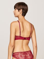 Tommy Hilfiger Red Unlined Triangle Bra - Image 2 of 4
