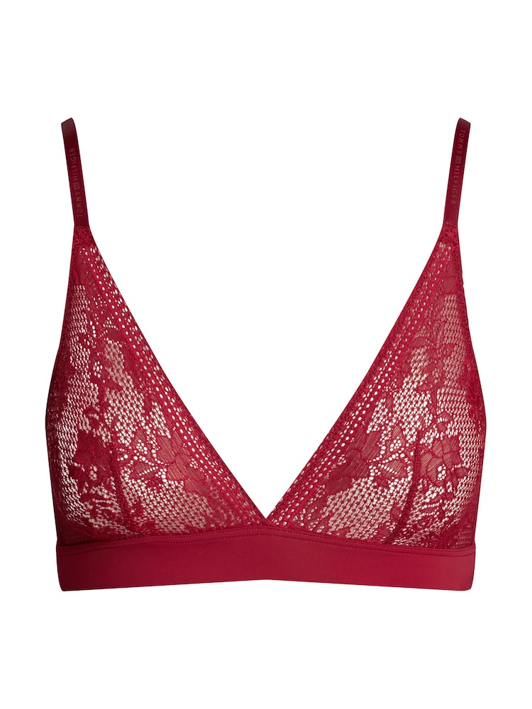 Tommy Hilfiger Red Unlined Triangle Bra - Image 4 of 4