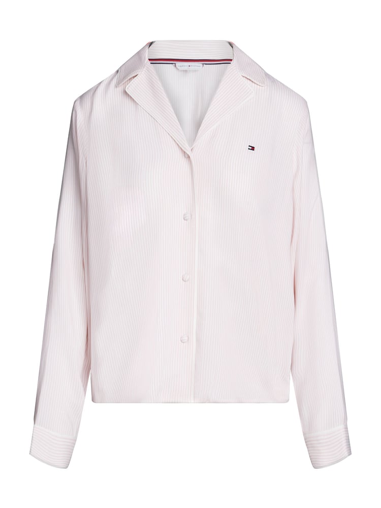 Tommy Hilfiger Pink Long Sleeved Print Pyjama Top - Image 5 of 5