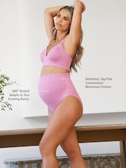 Seraphine X Vogue Williams Bone & Blush Overbump Second Skin Briefs 2 Pack - Image 3 of 8