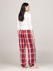 Tommy Hilfiger Red Flannel Cuffed Trousers - Image 4 of 5