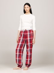 رداء علوي لبيجامة بكُم طويل من القطن 100% من Tommy Hilfiger - صورة 2 من 5