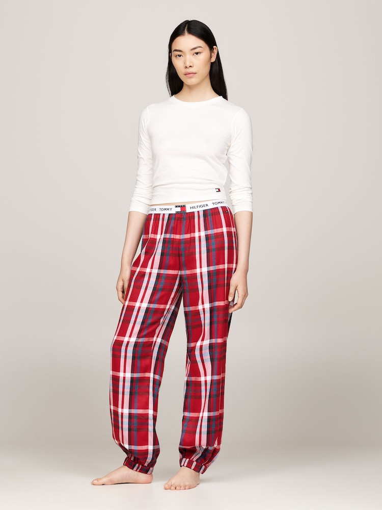 رداء علوي لبيجامة بكُم طويل من القطن 100% من Tommy Hilfiger - صورة 2 من 5