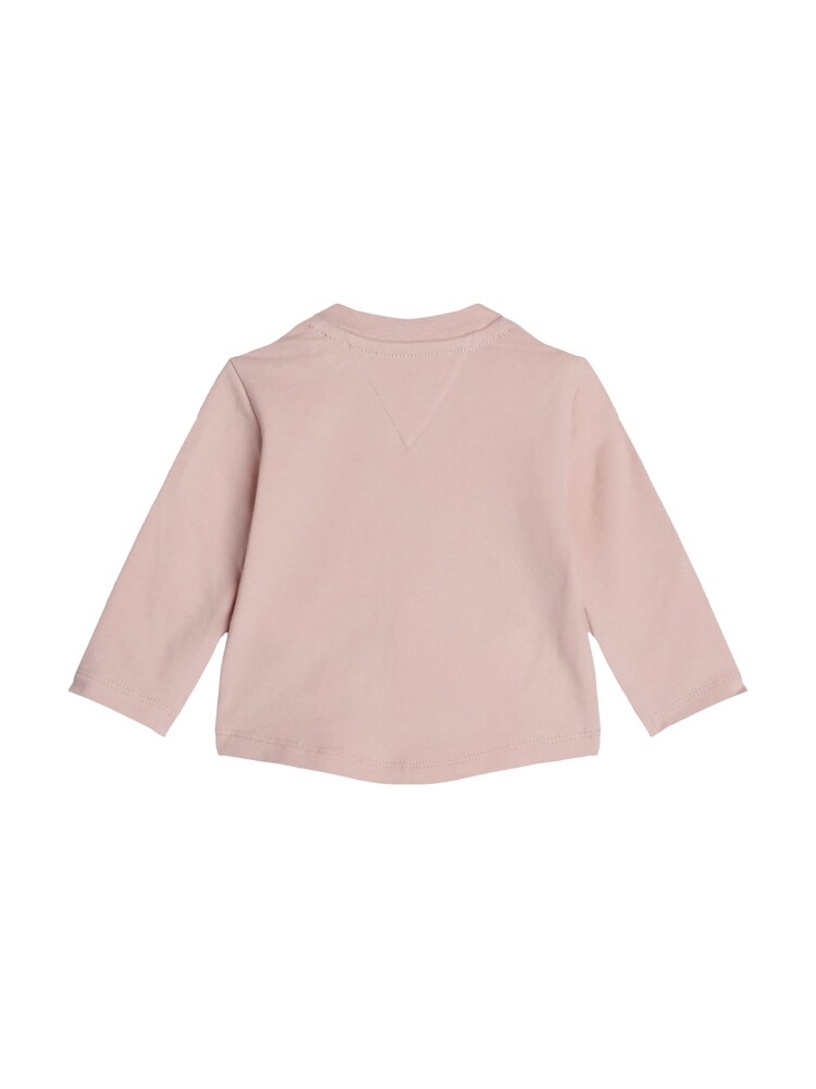 Tommy Hilfiger Girl Pink Print Long Sleeved T-Shirt - Image 2 of 3 Tommy Hilfiger Girl Pink Print Long Sleeved T-Shirt - Image 2 of 3