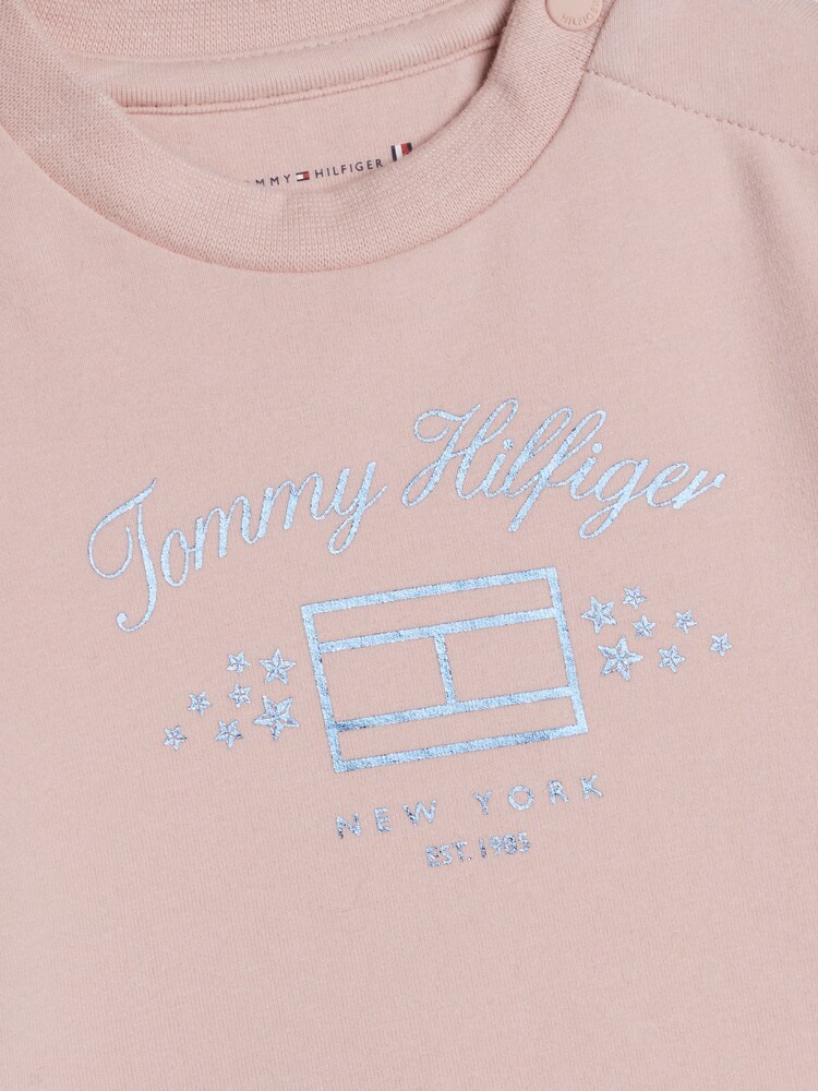 Tommy Hilfiger Girl Pink Print Long Sleeved T-Shirt - Image 3 of 3 Tommy Hilfiger Girl Pink Print Long Sleeved T-Shirt - Image 3 of 3