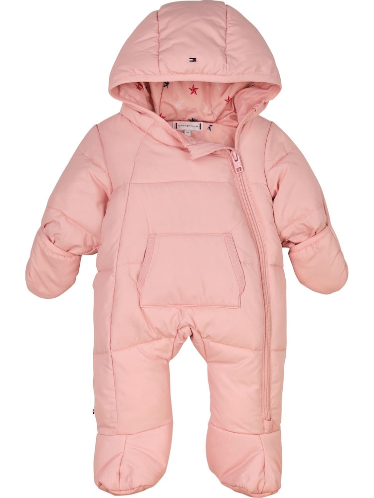 Tommy Hilfiger Pink Solid Ski Suit: Jacket - Image 1 of 3