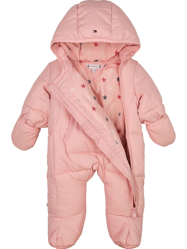 Tommy Hilfiger Pink Solid Ski Suit: Jacket - Image 3 of 3
