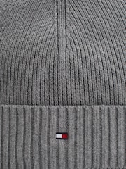 Tommy Hilfiger Grey Cotton Cashmere Beanie - Image 5 of 5