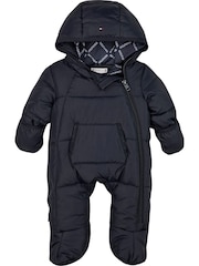 Tommy Hilfiger Blue Solid Ski Suit: Jacket - Image 1 of 3
