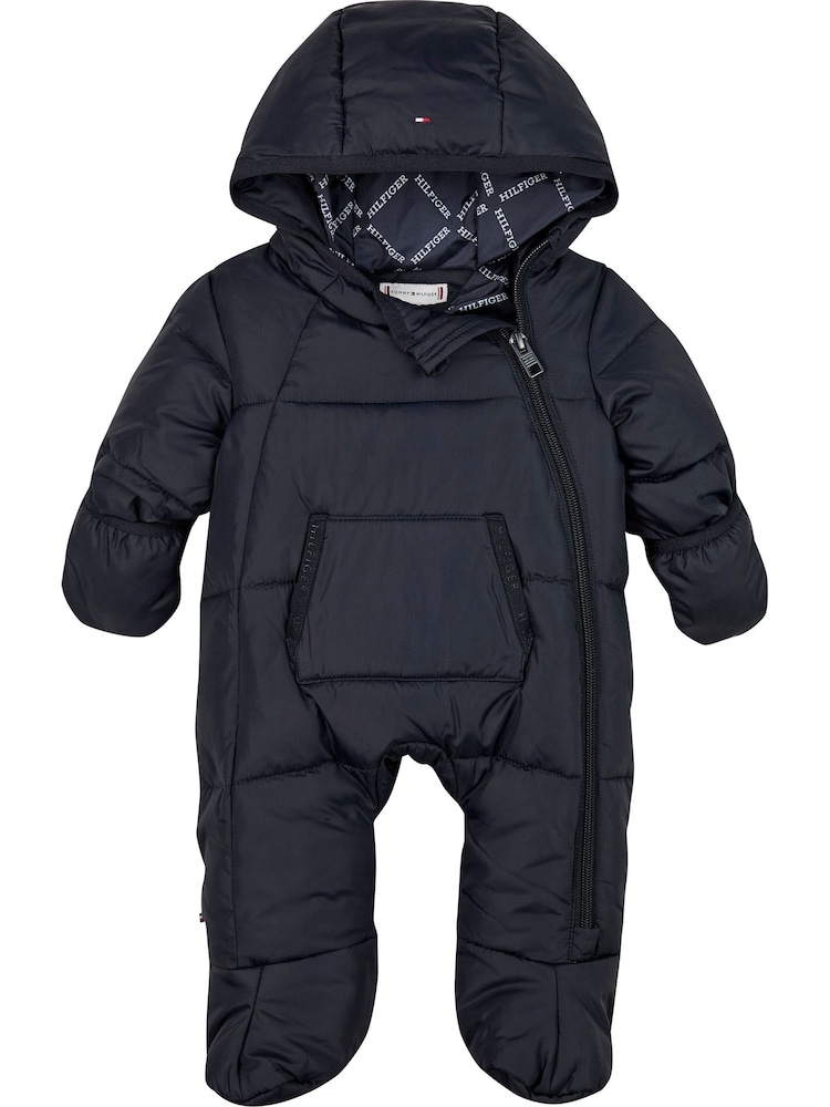 Tommy Hilfiger Blue Solid Ski Suit: Jacket - Image 1 of 3