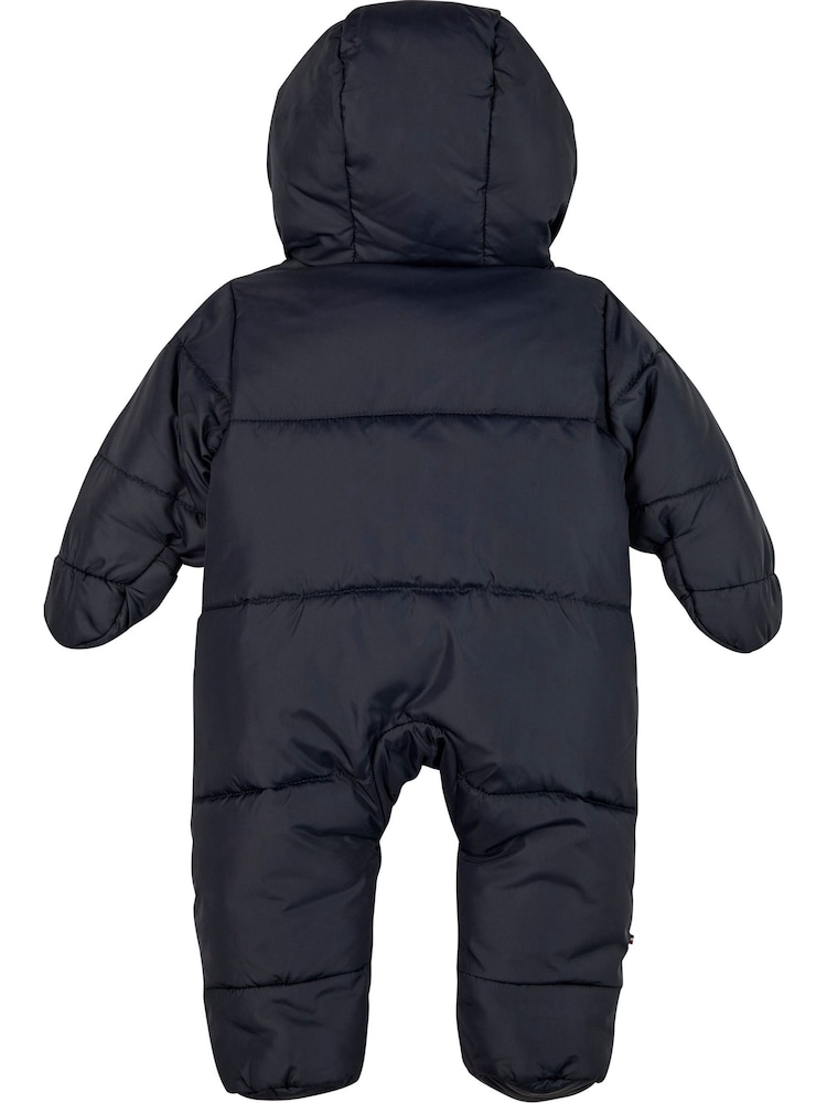 Tommy Hilfiger Blue Solid Ski Suit: Jacket - Image 2 of 3