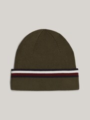 Tommy Hilfiger Blue Love Solid Stripe Beanie - Image 2 of 5